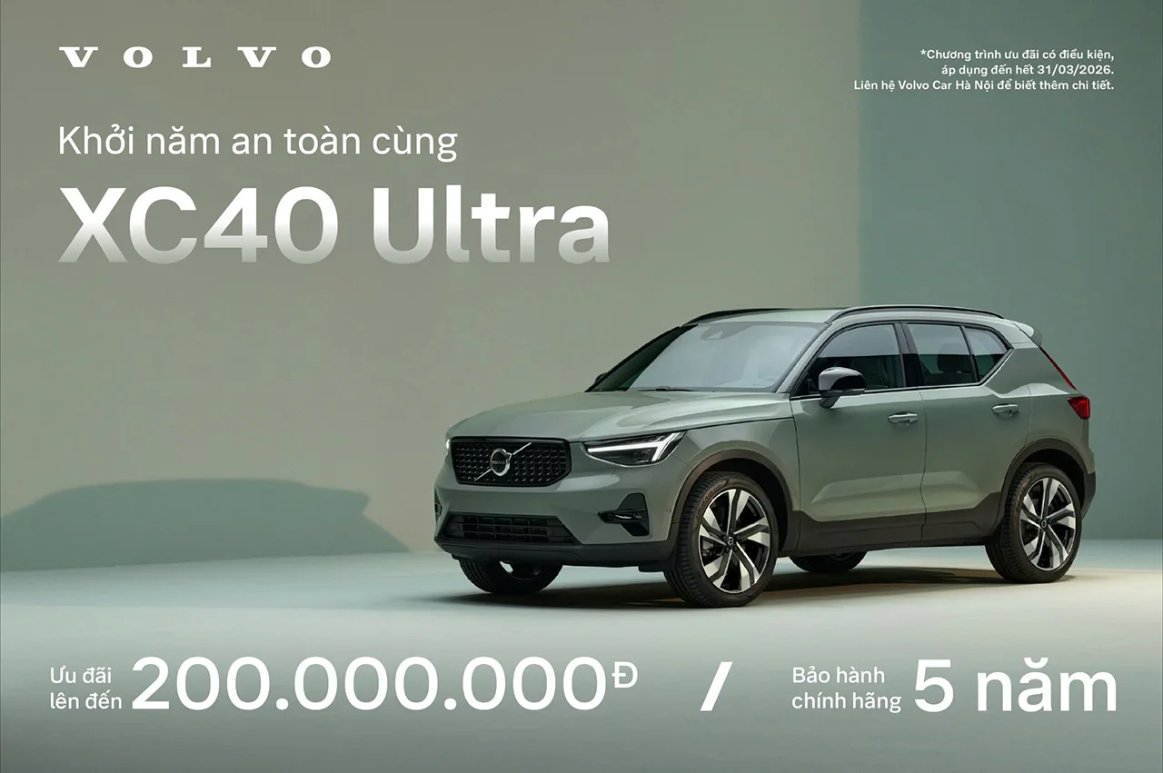 SỞ HỮU VOLVO XC40 – NHẬN ƯU ĐÃI LÊN ĐẾN 200 TRIỆU ĐỒNG