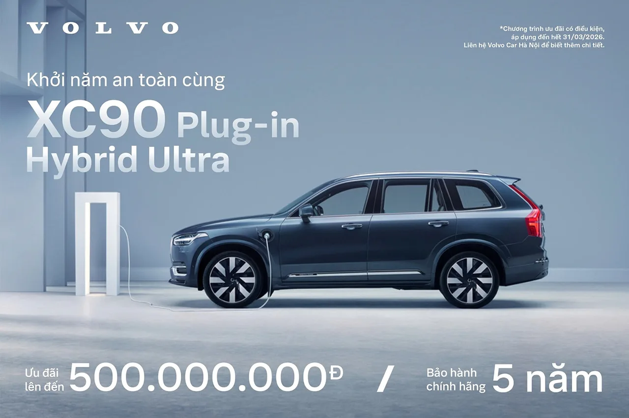 KHỞI ĐẦU NĂM MỚI AN TOÀN CÙNG XC90 PLUG-IN HYBRID ULTRA